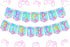 Video Game Birthday Decorations Banner: Tie Dye Neon Happy Birthday Banner for Gamer Theme Party
