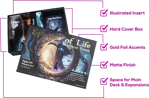Spheres of Life: Mythical Forest - Competitive Fantasy Card Game for 2-7 Players, First Edition