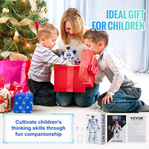 Programmable 3+ VEVOR RC Robot Toys for Kids, Gesture Sensing Remote Control Smart Robot, Interactive Walking Singing