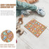 1 Set Wooden Arabic Alphabet Puzzle, Children's Montessori Educational Hand Grip Puzzle Game for Kids