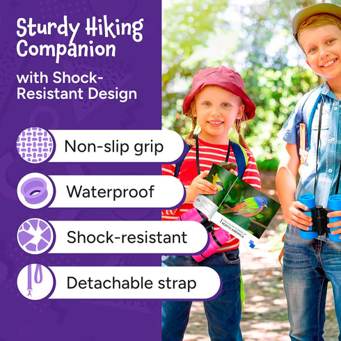 THINKPEAK Toys 3-12 Think Peak Red Binoculars Science Toy for Kids Ages Years - Real Compact Outdoor Adventure & STEM