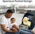 Backpack JOHAR Diaper - Spacious, Waterproof with Changing Pad, Insulated Pockets, Anti-Theft Pocket - Black
