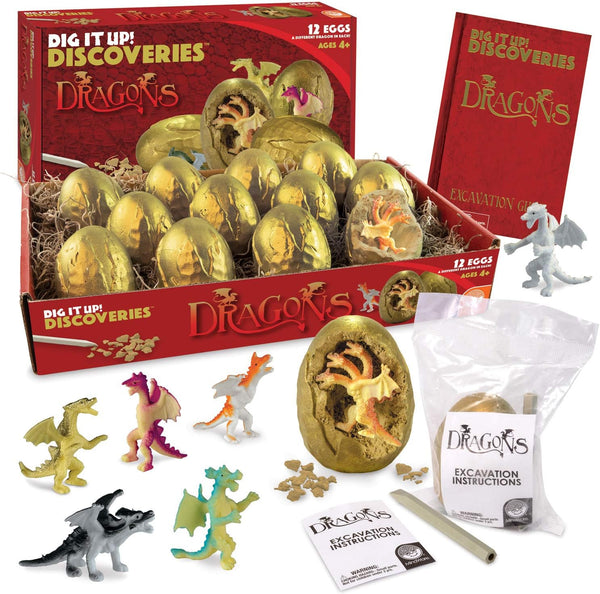 MindWare Dig It Up! Discoveries Dragon Eggs Dig Kit - Includes 12