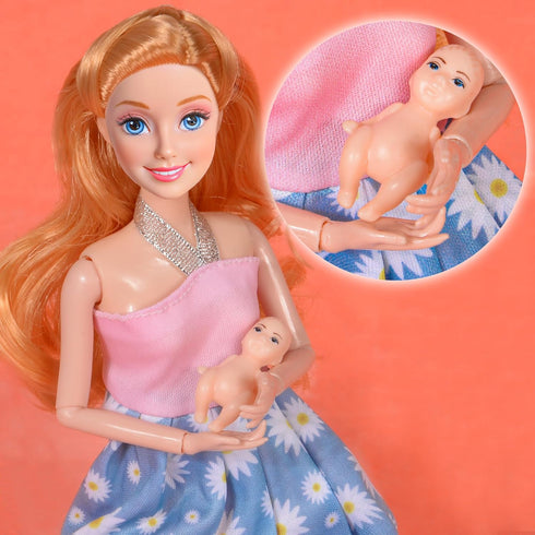 dollbie 3-Pack 11.5 inch 3 3 3 Pregnant Dolls - Fashion Dolls with Interchangeable Pregnant and Normal Bellies
