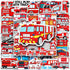 50PCS Cartoon Cars Stickers for Kids, Birthday Gift Party Favors, Supplies for Water Bottle, Laptop, Room Graffiti