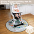 BABYBOET Splat Mat for Baby – Under High Chair Floor Mat Protects Wood, Vinyl and Carpet from Spills – Waterproof 4 Layer Baby Mat with Anti-Skid Backing Deters Bunching and Sliding (53” x 53") by BABYBOET