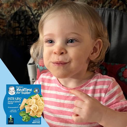 Gerber Pick-ups Cheese & Spinach Ravioli, 6 Ounce (Pack of 8)