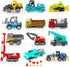 17 Metal Construction Vehicles Toys, Mini Excavator Wheels Cars for Boys Kids Toddlers Christmas Party Favors