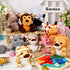 HyDren 24 Pcs Mini Stuffed Forest Animals, 4.8 Inch Plush Jungle Toys for Classroom Gifts, Stocking Stuffers