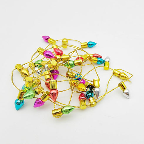 SXFSE 1:12 Dollhouse Decoration Accessories, Dollhouse Miniature Mini String Neon Lights Christmas Decor(Not Light)