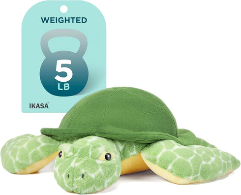 IKASA 5 lbs Weighted Stuffed Animal Sea Turtle Plush Toy,24 inches Giant