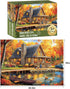 WSCXSC 300 300 20.5x15IN Piece Puzzles for Adult Jigsaw Puzzles Yellow Forest Boat Puzzle Pieces Jigsaw Puzzles