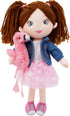 June Garden 15" Playmate Buddies - Plush Doll Mia with Her Stuffed