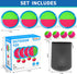 Bennol Toss and Catch Ball Game for Kids, 4 Paddles, 4 Balls & Storage Bag, Outdoor Toys for Ages 3-10