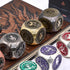 Spinner,7 1 Metal Fidget in Unique Polyhedral Fantasy Gaming Dice for Tabletop RPG Accessories(Bronze)