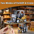 Cranes,1/64 Truck,2 1 GRANTLEY Remote Control RC Forklift Mini Rechargeable Forklift in Transform Lift Fork & Hook