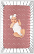 Pack Sweet Jojo Designs Mauve Pink Boho Arrow Girl Fitted Mini Crib Sheet Baby Nursery Infant Newborn Bed Room Portable