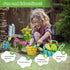 Set,6 Set FITNATE Green Kids Garden Tools PCS Gardening Tools for Kids Including Watering Can, Shovel, Rake, Fork