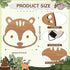 Hoteam Woodland Nursery Decor, Wooden Forest Animal Wall Decoration Woodland Baby Shower Decorations Nursery Decor