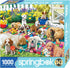 Springbok's Playful Pups on Parade 1000 Piece Puzzle for Adults and Families is an Adorable and Colorful Display of PuppiesLined Up for a Parade - Made in The USA