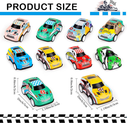 36PCS Mini Pull Back Cars for Kids 3-5 Years Old, Race Cars Party Favors, Pinata Fillers