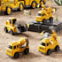 2 3 4 5 5-in-1 2-4 Pushdozer Construction Trucks Toys for Years Old Boys - Carrier Transport Vehicle Truck for Toddlers