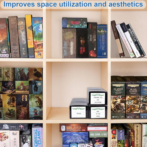 Trading Card Storage Box with Dividers, Cardboard Organizer for Baseball, Sports, Game, Playing Card Collection, Pack