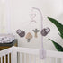 Grey & White Sloth Musical Mobile - Let's Hang Out Nursery Decor