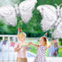 6 Pieces Silver Butterfly Balloons - 42 Inch Extra Large Birthday Foil Balloons for Party Decoration