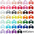 80PCS Tiny Hair Ties with Bows, Baby Bows Rubber Bands for Infants Toddlers Baby Girls Hair Accessories