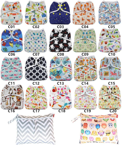 JOBEBE Newborn Infant Baby Cloth Diaper cover, Reusable, Washable, Adjustable