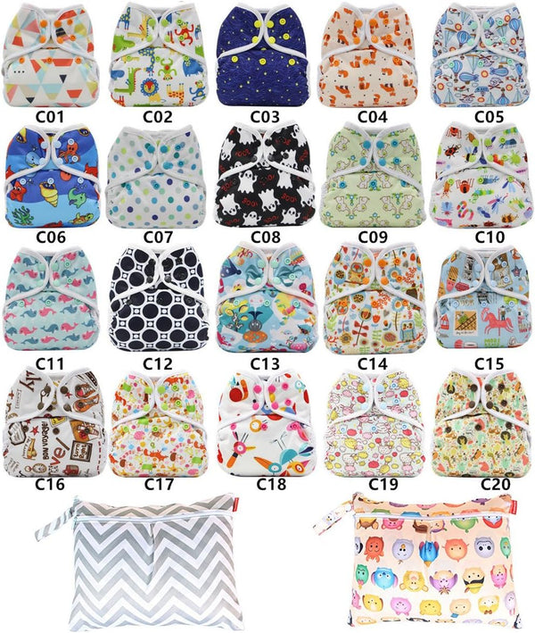 JOBEBE Newborn Infant Baby Cloth Diaper cover, Reusable, Washable, Adjustable
