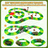 3 4 5 6 7 Set Dinosaur Track Race Car Toys - Birthday Toys Gifts for Year Old Boys Girls - Flexible Dinosaur Track Car