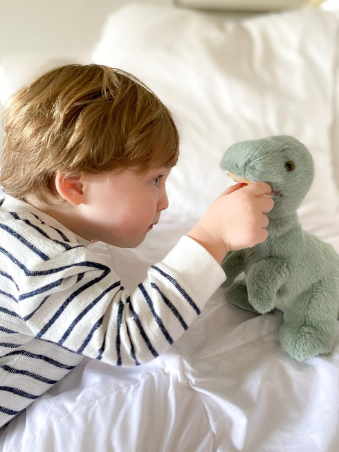 MON AMI Tiny The T-Rex Dino Stuffed Animal, 14”, Soft & Cuddly Dinosaur Plush, Great Gifts for Kids of All Ages