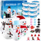 Aneco 9 Pack Christmas Snowman DIY Craft Kit: Build Snowman Decorating Kit for Holiday Fun