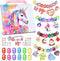 Girls Charm Bracelet Making Kit - Unicorn Jewelry Supplies DIY Art Craft Set for Kids Age 6-12 Birthday Gifts