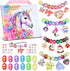 Girls Charm Bracelet Making Kit - Unicorn Jewelry Supplies DIY Art Craft Set for Kids Age 6-12 Birthday Gifts