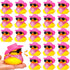 Sosation 24 Set Cowboy Rubber Duck Bulk Mini Yellow Duckies Bath Party