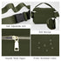 Pack printe Small Diaper Bag with Portable Changing Pad, Crossbody Diaper with Wipes Pocket, Women Waist Bag for Travel