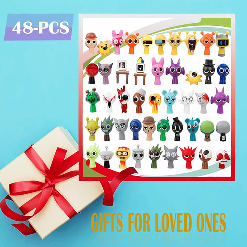 EUXOEUOX Set 48-Piece,PinkiClukrJevin Wenda Action Figures Toy PVC Toys-Collectible for Display Enthusiast