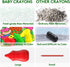 YSNYSN 8 1-3, 4-8, Colors Baby Crayons for Toddlers Non-Toxic Washable Jumbo Silky Crayons for Kids Ages Easy