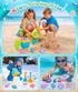 Set DUDUCOFU Collapsible Beach Sand Toys for Kids Toddlers, Collapsible Sand Buckets Sifter and Shovels Rake Diving Gem
