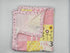Generic 30" 30" Handmade Baby Receiving Blanket, Pink and Yellow Abc's Squares Printed Pattern, Snuggle Flannel. X