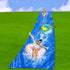 30 x 9.8 Ft Lawn Water Slide - Heavy Duty Water Slide Tarp with Metal Stakes for Summer Fun