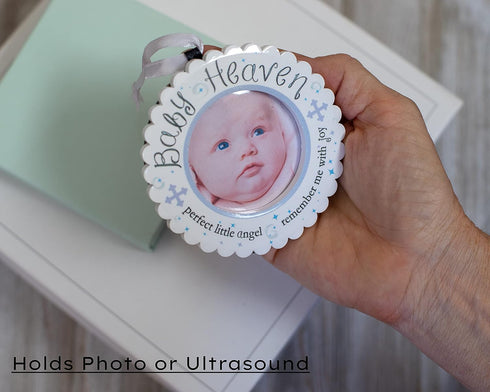 The Grandparent Gift Baby Heaven Infant Loss or Miscarriage Gift, Mini Photo Frame or Hanging Ornament with Sentiment