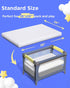 Pack (38"x26"x1.5'') and Play Mattress Certified, Hypoallergenic Dual-Sided Portable Crib Mattress Pad for Play Pen