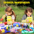 MuseLuxe 45PCS Kit,12 Kids Washable Finger Paint Colors Non Toxic Finger Paints,Art Painting Supplies for Toddlers