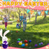 QXCMFNI 30 Pack Prefilled Easter Eggs with Plush Bunnies,Pre Filled Easter Eggs with Stuffed Toys Inside,Easter Basket