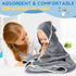 6 30 30 Inch Lounsweer Pieces Baby Bath Towels x Hooded Toddler Towel Bath Blanket Absorbent Coral Fleece Hooded