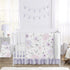 Sweet Jojo Designs Lavender Purple, Pink, Grey and White Fabric Memory Memo Photo Bulletin Board for Watercolor Floral